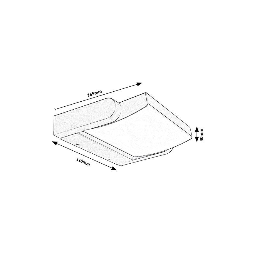 Brilagi - Applique a LED da esterno ANKLE LED/18W/230V 3000K IP65 antracite