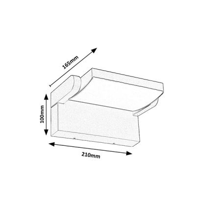 Brilagi - Applique a LED da esterno ANKLE LED/18W/230V 4000K IP65 antracite