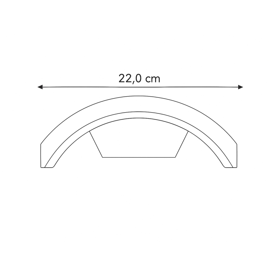 Brilagi - Applique a LED da esterno ARCELO LED/8W/230V IP54