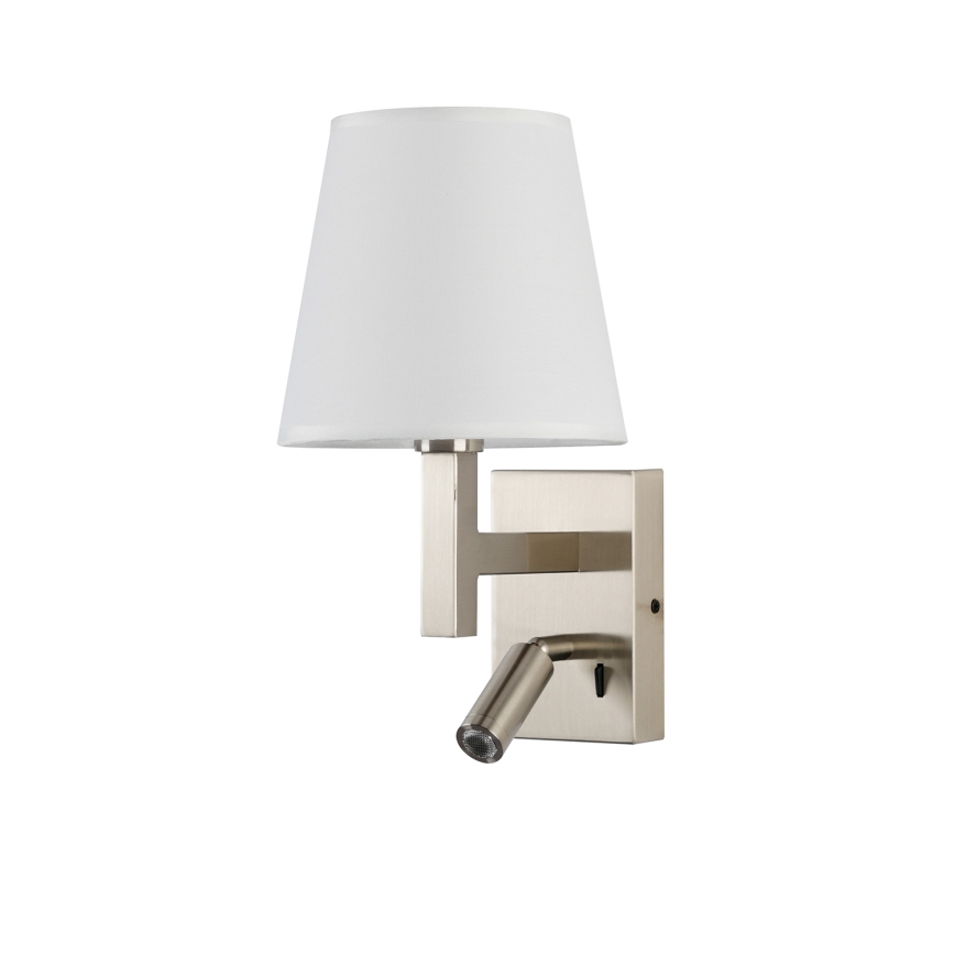 Brilagi - Applique a LED DEYA 1xE14/40W/230V + LED/3W bianco/cromo opaco