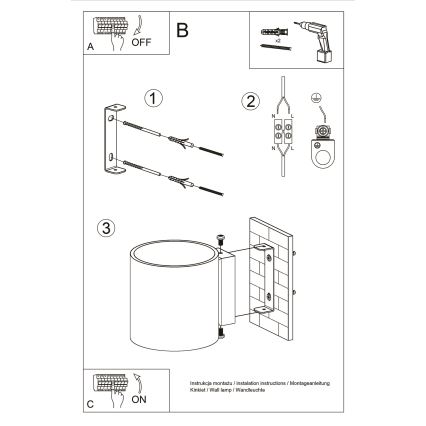 Brilagi -  Luce Spot da parete a LED FRIDA 1xG9/4W/230V bianco