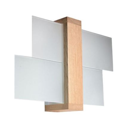 Brilagi -  Applique a LED HERA 1xE27/7,5W/230V legno