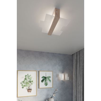 Brilagi -  Applique a LED HERA 1xE27/7,5W/230V legno