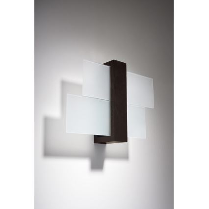 Brilagi -  Applique a LED HERA 1xE27/7,5W/230V wenge