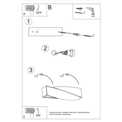 Brilagi -  Applique a LED KERRY 1xE27/7,5W/230V ceramiche/bianco