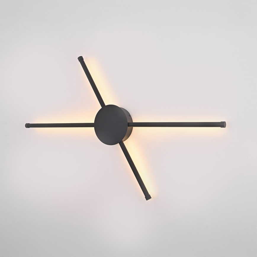 Brilagi - Applique a LED LUGO QUATTRO LED/16W/230V nero