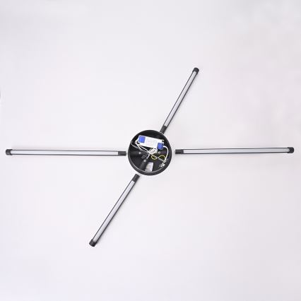Brilagi - Applique a LED LUGO QUATTRO LED/16W/230V nero
