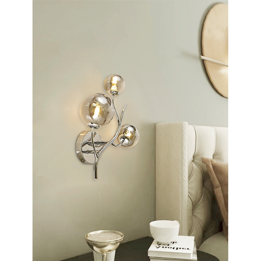 Brilagi - Applique a LED MISTEL 3xG9/3W/230V cromo lucido/fumé