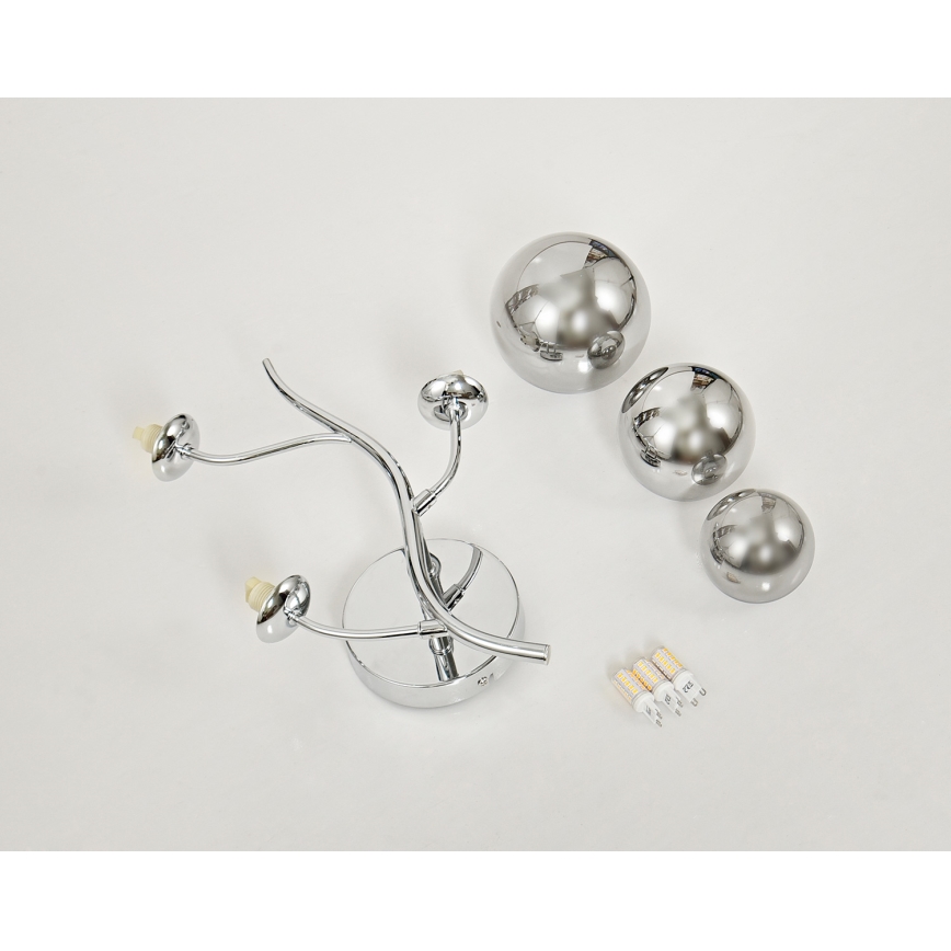 Brilagi - Applique a LED MISTEL 3xG9/3W/230V cromo lucido/fumé