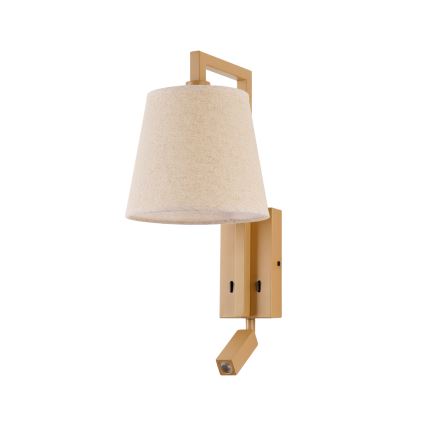 Brilagi - Applique a LED RAYA 1xE14/40W/230V + LED/3W lino/beige