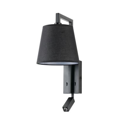 Brilagi - Applique a LED RAYA 1xE14/40W/230V + LED/3W nero