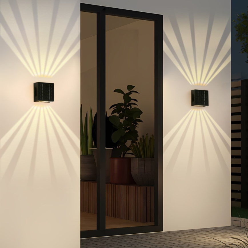 Brilagi - Applique a LED solare BLOCK LED/2W/3,7V IP44