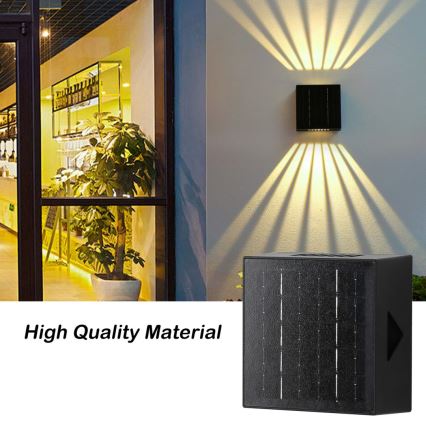 Brilagi - Applique a LED solare BLOCK LED/2W/3,7V IP44