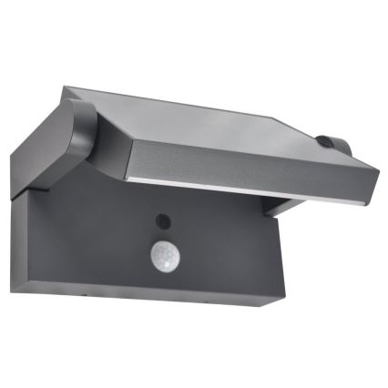 Brilagi - Applique a LED solare con sensore ANKLE LED/10W/3,7V 3000 mAh 3000K IP65 antracite