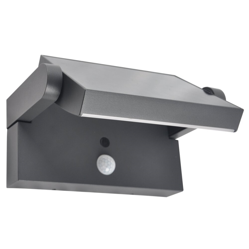 Brilagi - Applique a LED solare con sensore ANKLE LED/10W/3,7V 3000 mAh 3000K IP65 antracite