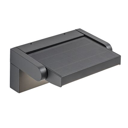 Brilagi - LED Applique solare con sensore di movimento e crepuscolare ANKLE LED/10W/3,7V 3000 mAh 3000K IP65 antracite