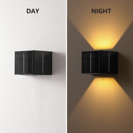 Brilagi - Applique a LED solare con sensore SOLAR CUBE LED/2W/3,2V 1300 mAh IP54
