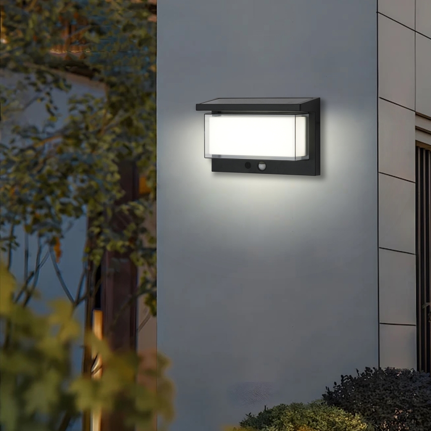 Brilagi - Applique a LED solare con sensore SOLE LUME LED/10W/3,7V 4000 mAh IP44