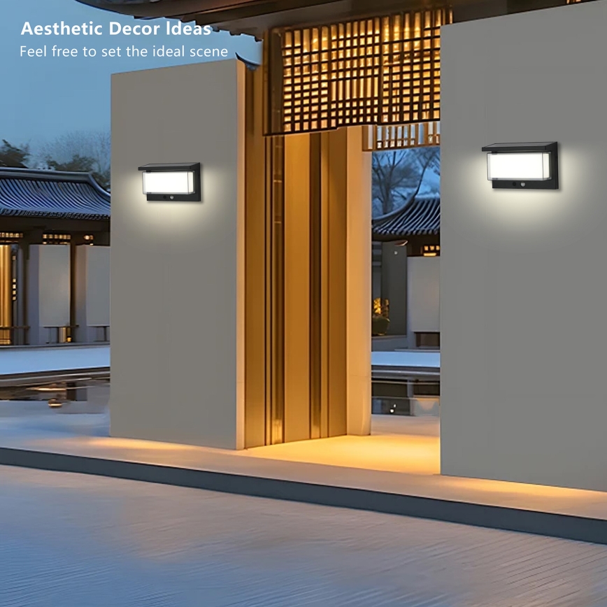 Brilagi - Applique a LED solare con sensore SOLE LUME LED/10W/3,7V 4000 mAh IP44