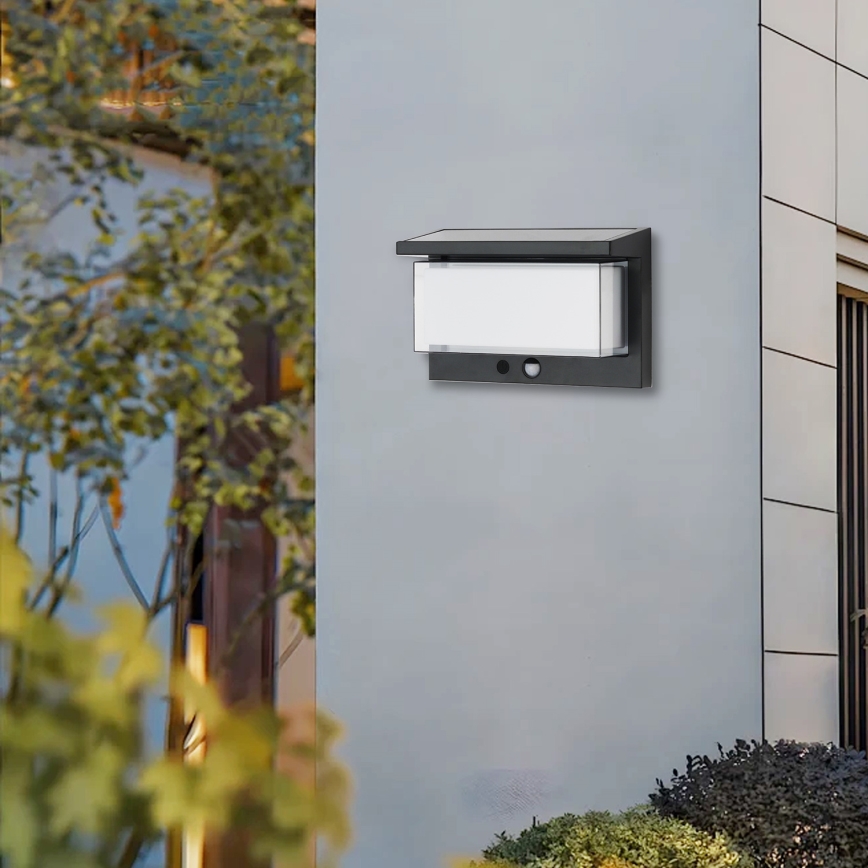 Brilagi - Applique a LED solare con sensore SOLE LUME LED/10W/3,7V 4000 mAh IP44