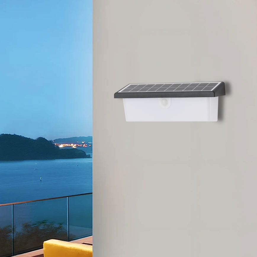 Brilagi - Applique a LED solare con sensore SOLE RAY LED/6W/3,7V 2200 mAh IP44