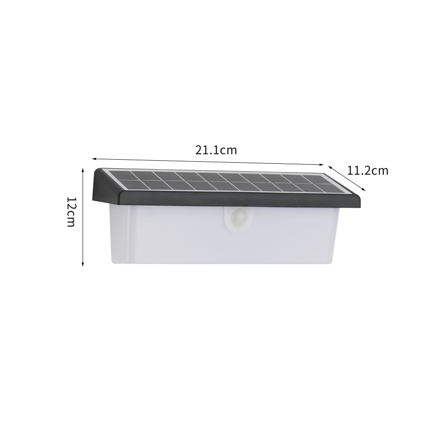 Brilagi - Applique a LED solare con sensore SOLE RAY LED/6W/3,7V 2200 mAh IP44