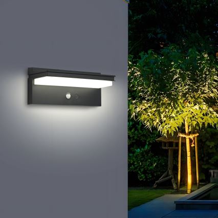 Brilagi - Applique a LED solare con sensore SOLE SENSE LED/10W/3,7V 4000 mAh IP44