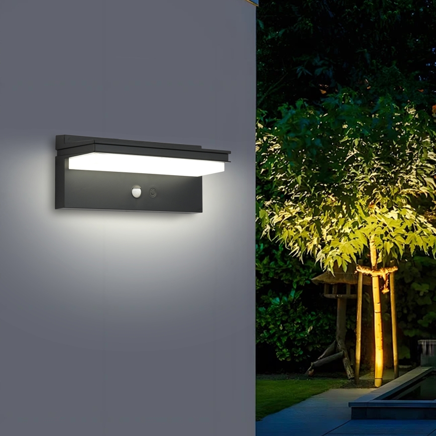 Brilagi - Applique a LED solare con sensore SOLE SENSE LED/10W/3,7V 4000 mAh IP44