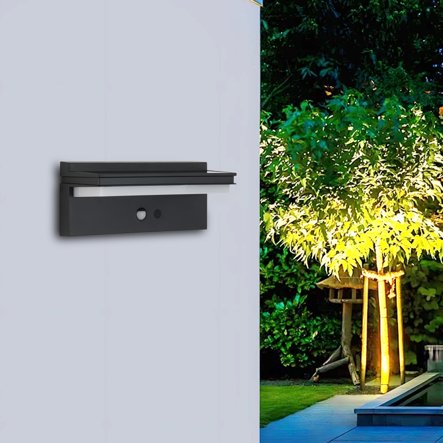 Brilagi - Applique a LED solare con sensore SOLE SENSE LED/10W/3,7V 4000 mAh IP44