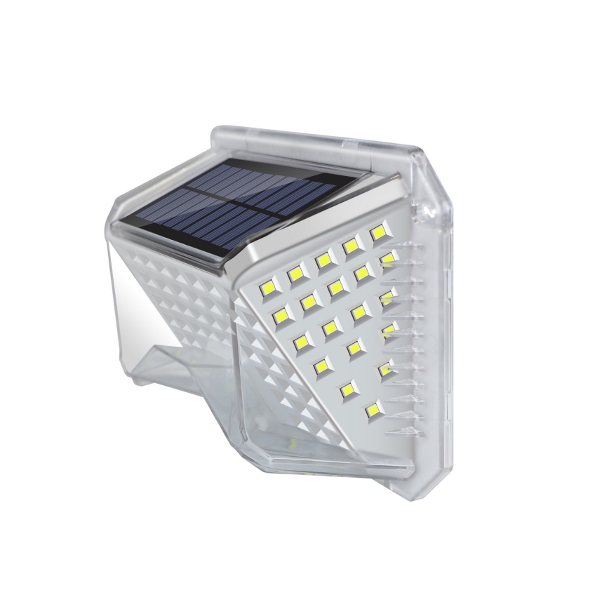 Brilagi - Applique a LED solare con sensore WALLIE LED/4W/5,5V 1200 mAh 6500K IP64 argento