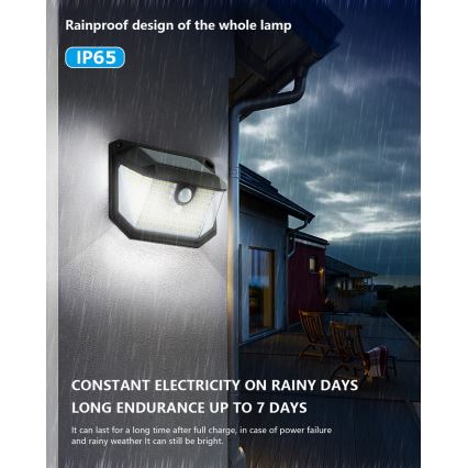 Brilagi - Applique a LED solare con sensore WALLIE LED/4W/5,5V 1200mAh 6500K IP65