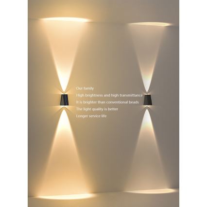 Brilagi - Applique a LED solare PYRAMID LED/2W/3,2V 1300 mAh IP54