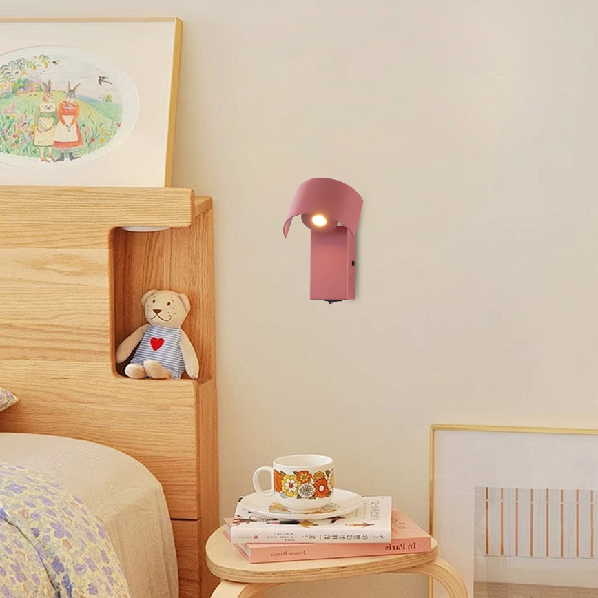 Brilagi - Applique a LED VASTO LED/3W/230V rosso bordeaux