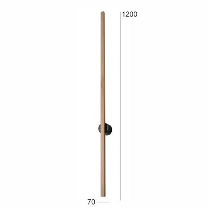 Brilagi - Applique a LED WOODY LINE LED/12W/230V 120 cm quercia