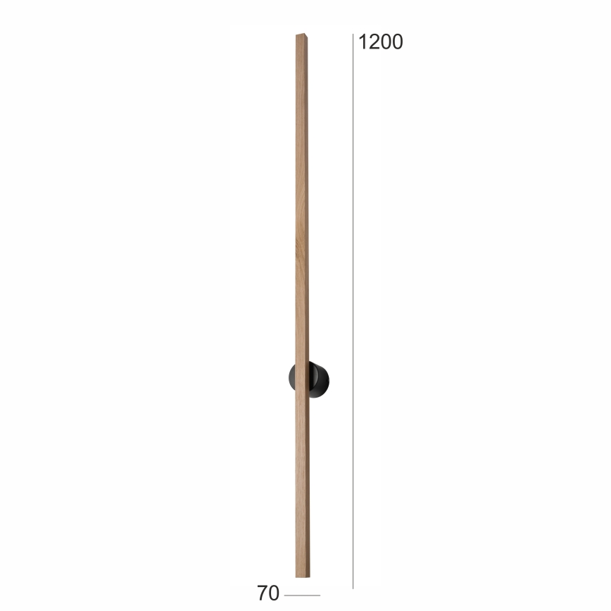 Brilagi - Applique a LED WOODY LINE LED/12W/230V 120 cm quercia