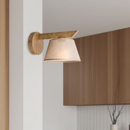 Brilagi - Applique ANTHONY 1xE14/40W/230V quercia/beige