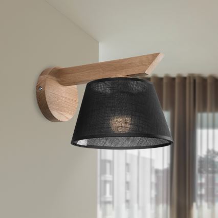 Brilagi - Applique ANTHONY 1xE14/40W/230V quercia/nero