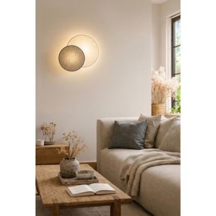 Brilagi - Applique CIRCLES 1xE27/60W/230V Ø 35 cm crema/grigio