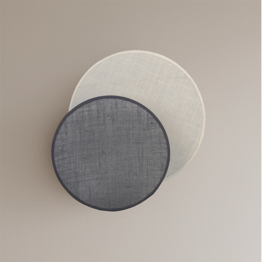 Brilagi - Applique CIRCLES 1xE27/60W/230V Ø 35 cm crema/grigio