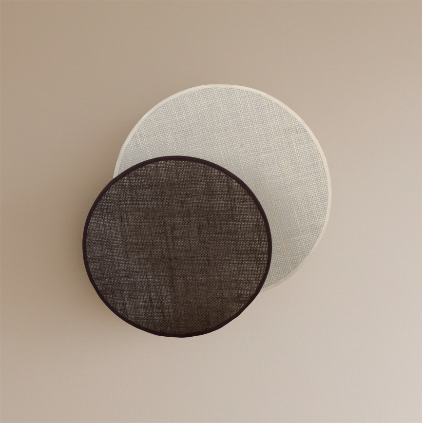 Brilagi - Applique CIRCLES 1xE27/60W/230V Ø 35 cm crema/marrone