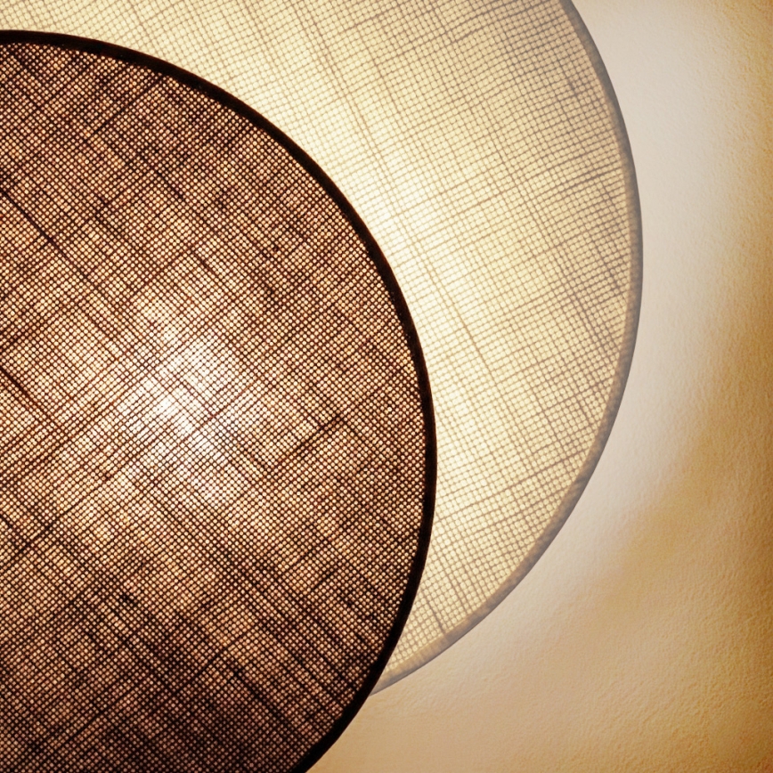Brilagi - Applique CIRCLES 1xE27/60W/230V Ø 35 cm crema/marrone