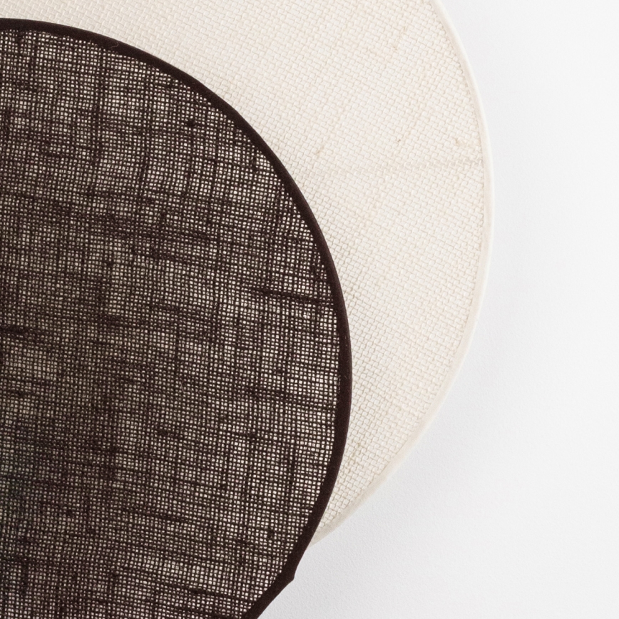 Brilagi - Applique CIRCLES 1xE27/60W/230V Ø 35 cm crema/marrone