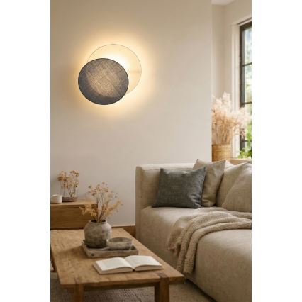 Brilagi - Applique CIRCLES 1xE27/60W/230V Ø 45 cm crema/grigio