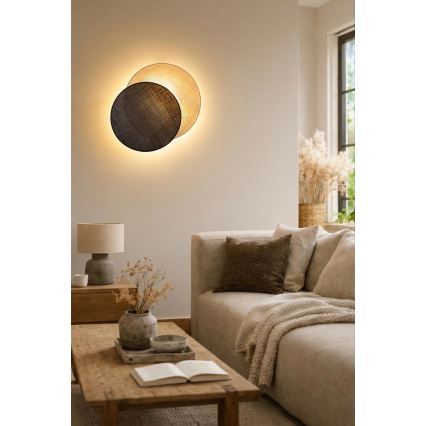 Brilagi - Applique CIRCLES 1xE27/60W/230V Ø 45 cm crema/marrone
