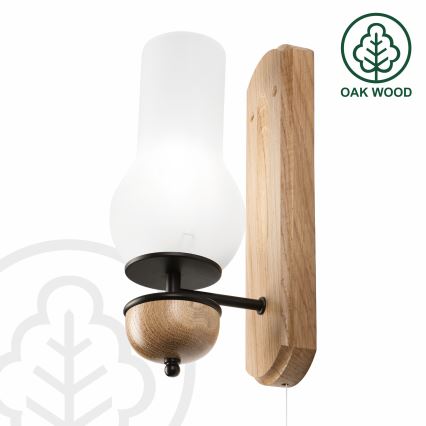 Brilagi - Applique COTTAGE 1xE14/40W/230V quercia/bianco
