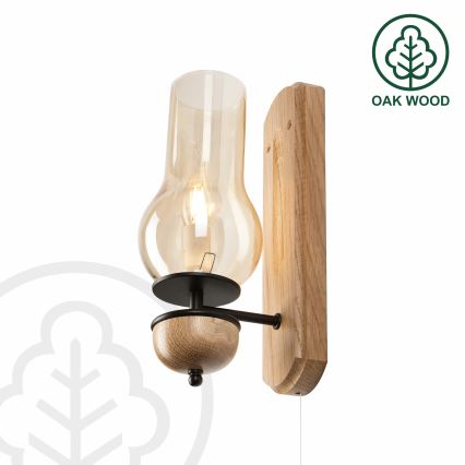 Brilagi - Applique COTTAGE 1xE14/40W/230V quercia/marrone
