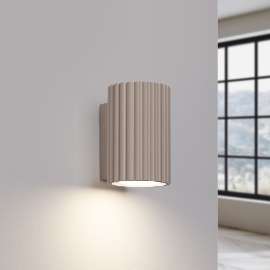 Brilagi - Applique CRESTO 2xGU10/10W/230V 10 cm taupe