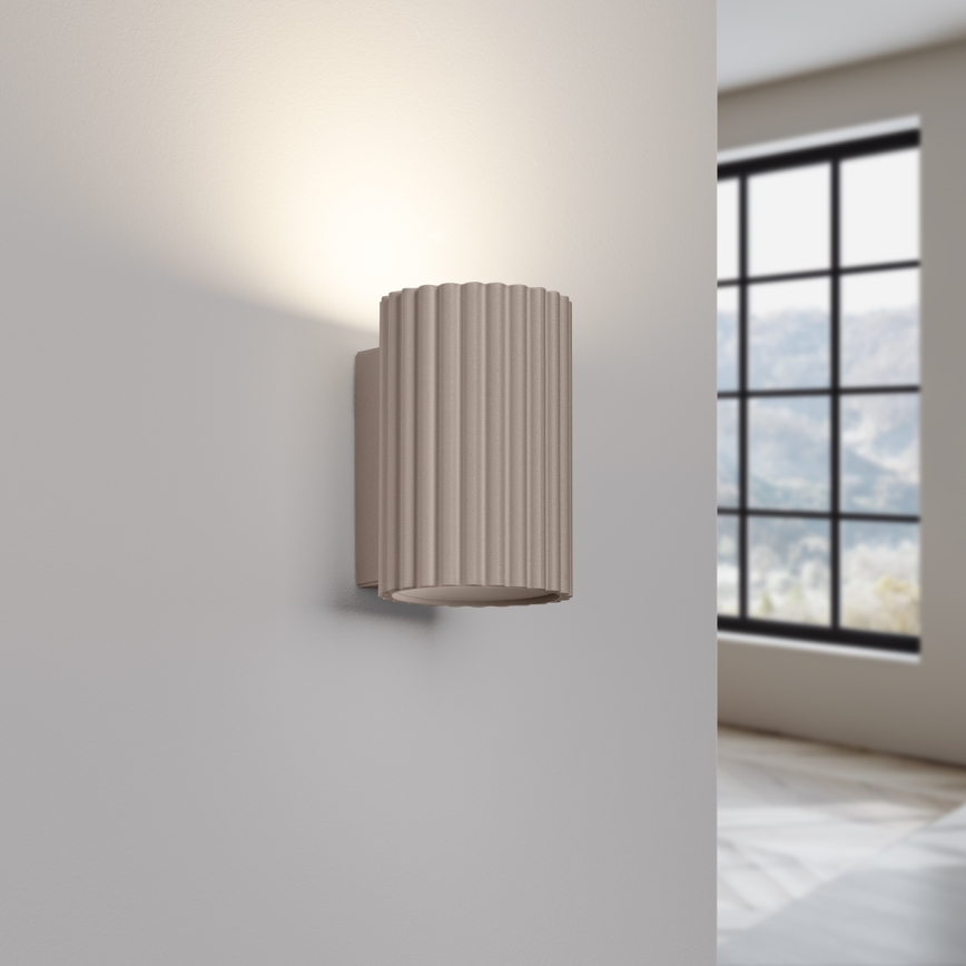 Brilagi - Applique CRESTO 2xGU10/10W/230V 10 cm taupe