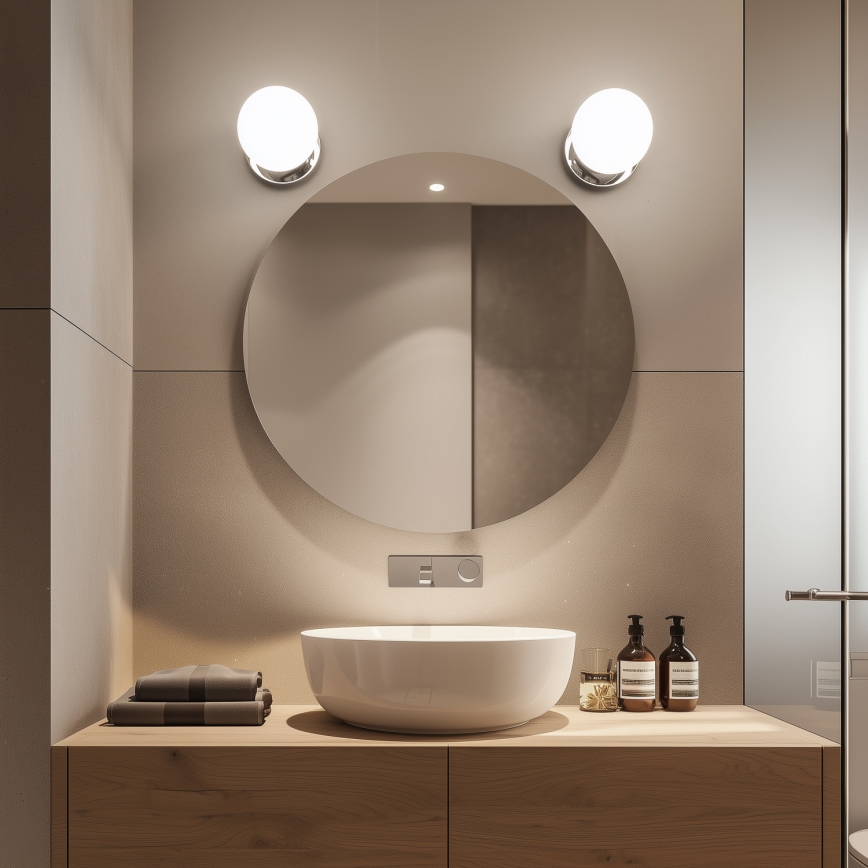 Brilagi - Applique da bagno LED BALL LED/6W/230V 3000/4000/6500K IP44 cromo lucido