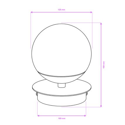 Brilagi - Applique da bagno LED BALL LED/6W/230V 3000/4000/6500K IP44 cromo lucido